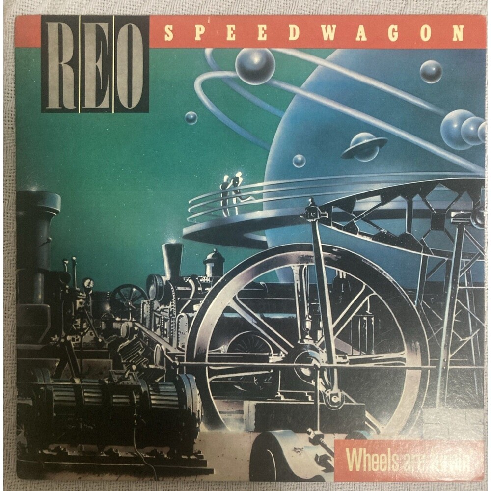 REO Speedwagon – Wheels Are Turnin' 1984 Epic QE 39593 Classic Rock Vinyl LP EX